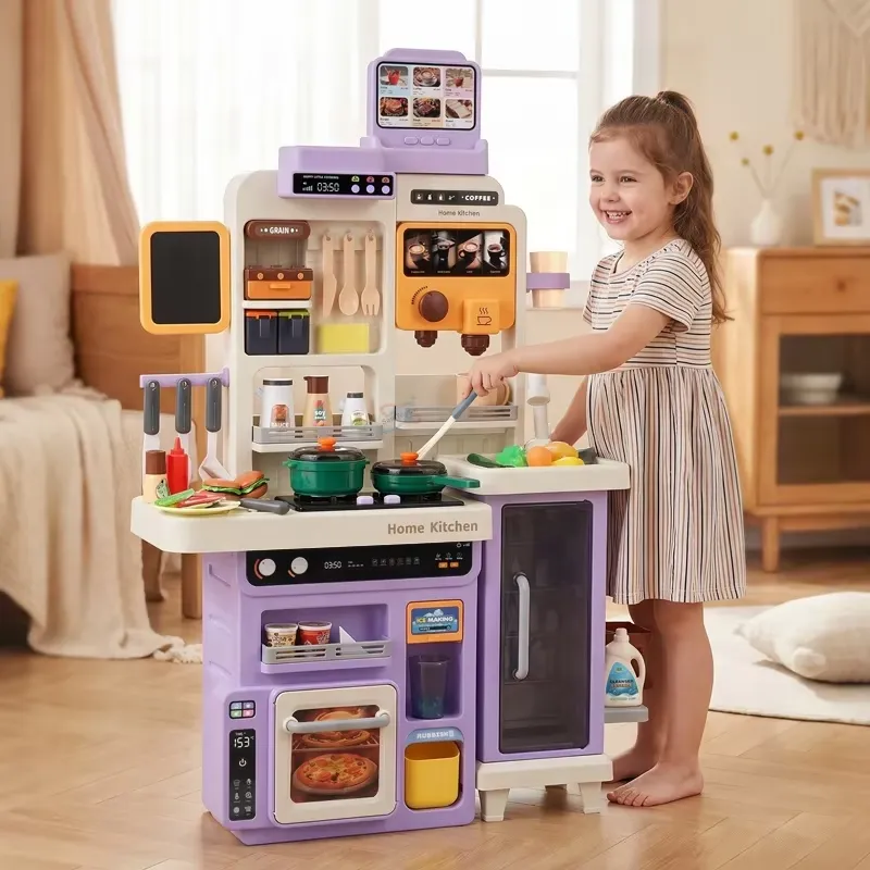 90cm Large Pretend Play Kitche - Kids Toys Kitchen Set ulasan dan harga
