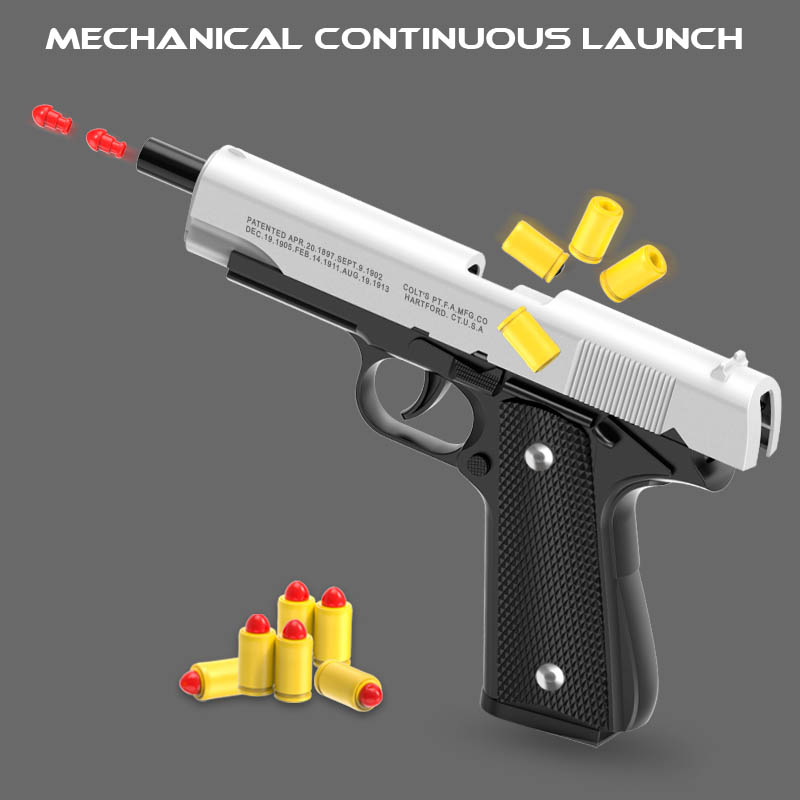 M1911 Colt Toy Gunman Gun, Sof - Catapult Launcher Toy ulasan dan harga