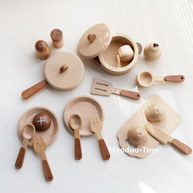 Maoduo Toys Beech Wooden Kids  - Kids Toys Kitchen Set ulasan dan harga