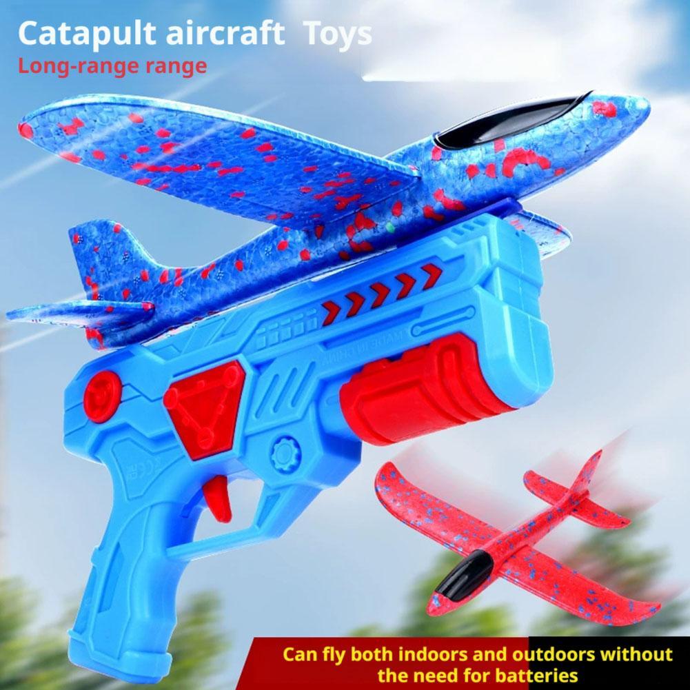 Glowing Foam Aircraft 10M Laun - Catapult Launcher Toy ulasan dan harga