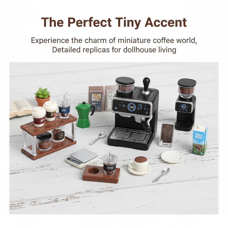1:12 Dollhouse Miniature Coffe - Kids Toys Kitchen Set ulasan dan harga