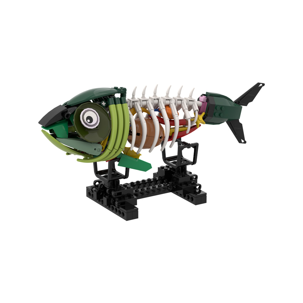 MOC Zombie Fish Model Building - Kids Zombie Toys ulasan dan harga